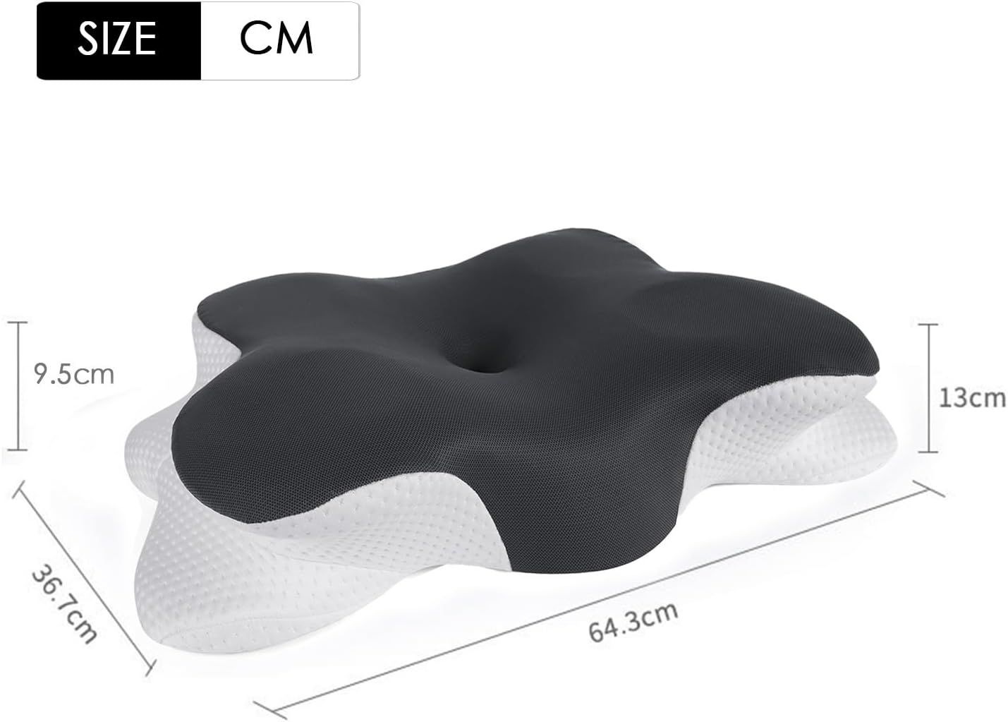 Nourideaux Ergonomisches Nackenkissen Kopfkissen Nackenschmerzen Schlafkissen Pillows