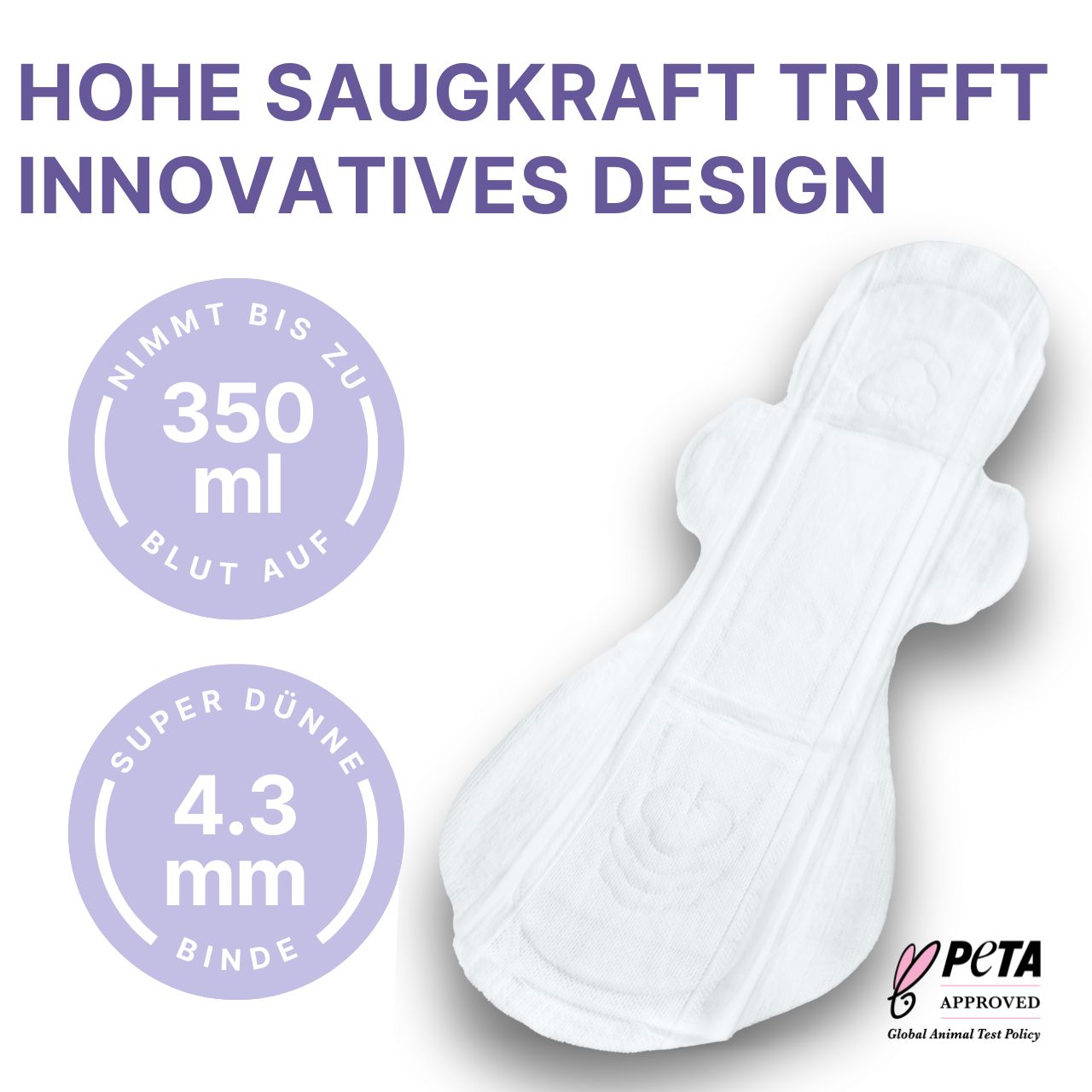 MyClarella® Damenbinden mit Flügeln, extra saugstark & lang, Wochenbett Einlagen