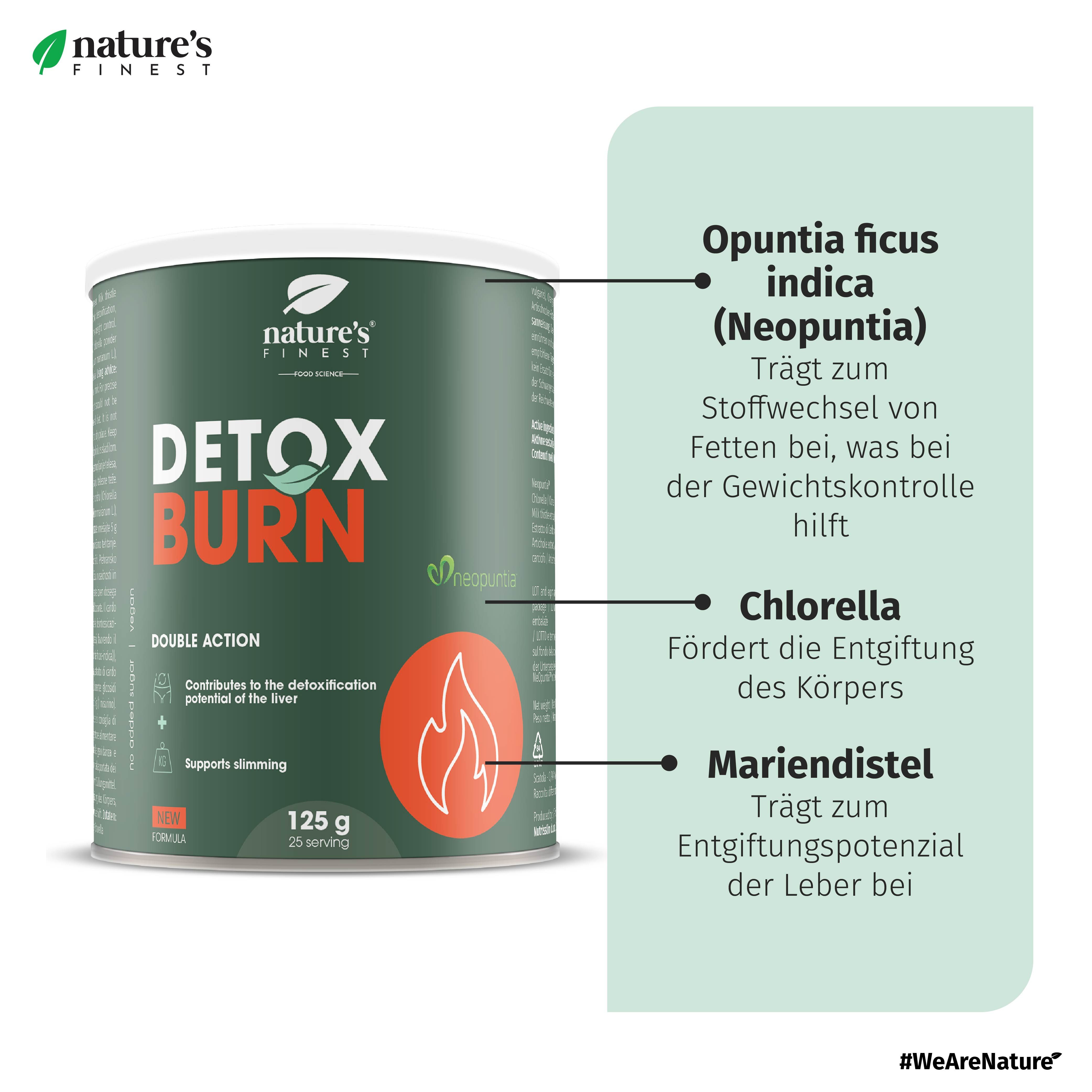 Nature's Finest Detox Belly Burn - Ergänzung zum Entgiftung, Abnehmen und Fettverbrenner
