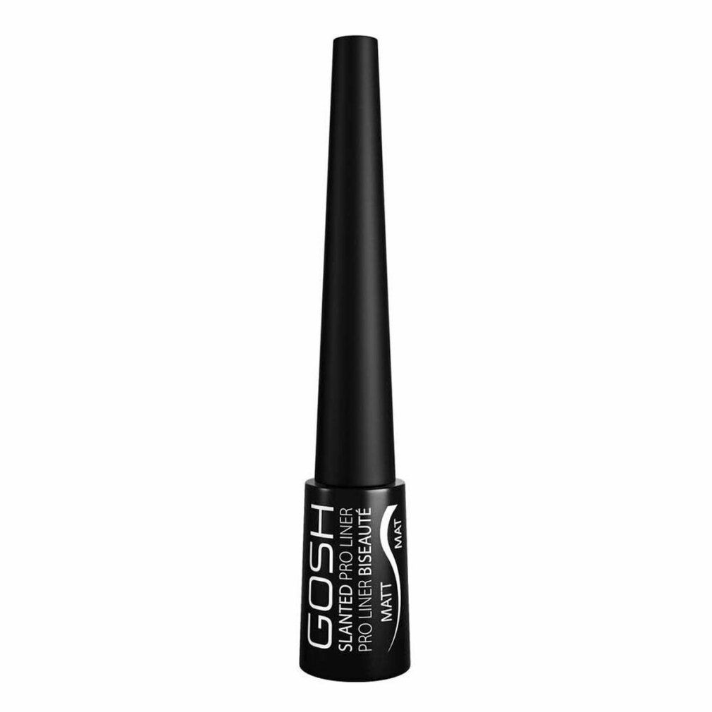 Schwarzer Eyeliner von GOSH. Produktname und 'MATT' auf dem Behälter sichtbar.
