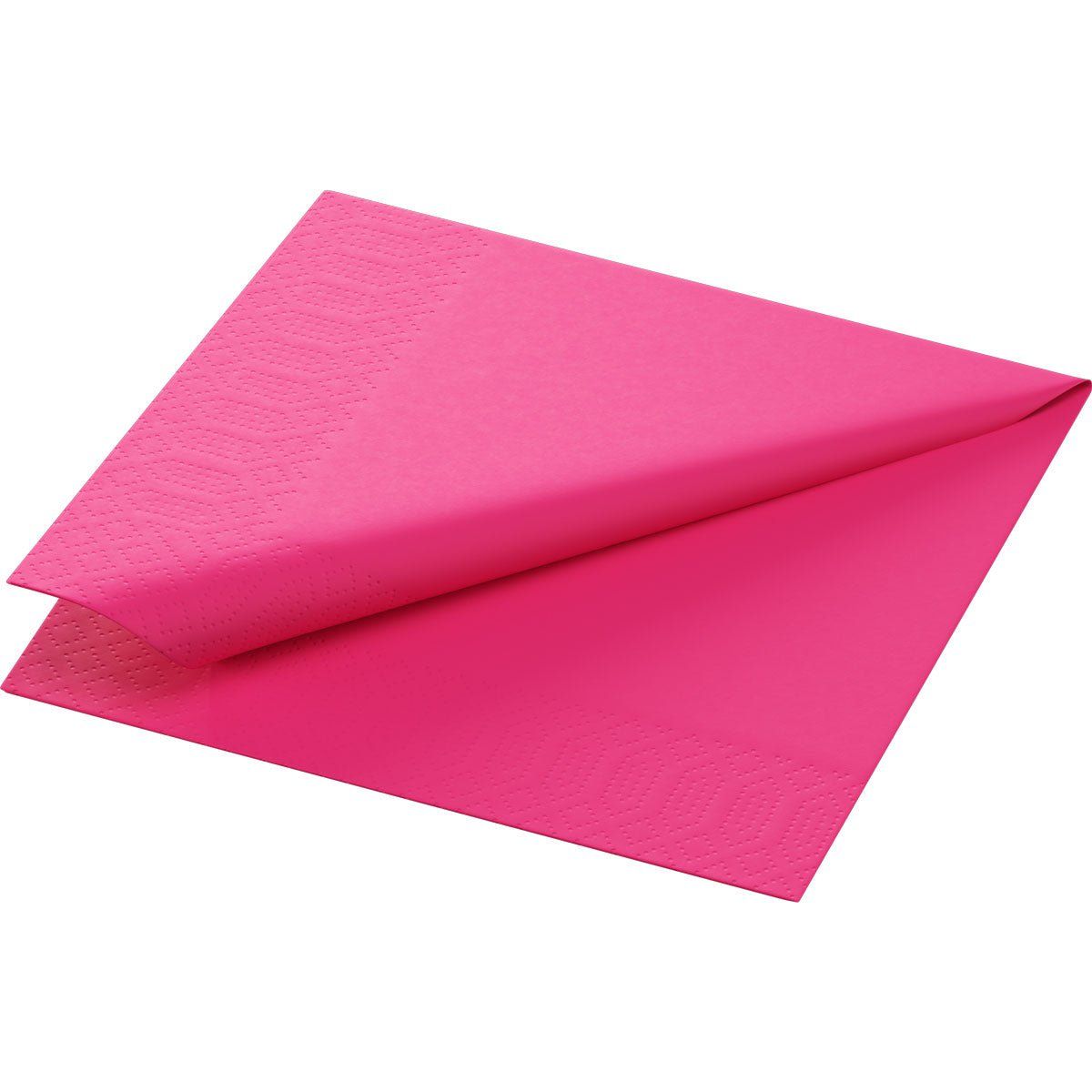 8x Zelltuchservietten 24 x 24 3-lagig 1/4 Falz fuchsia