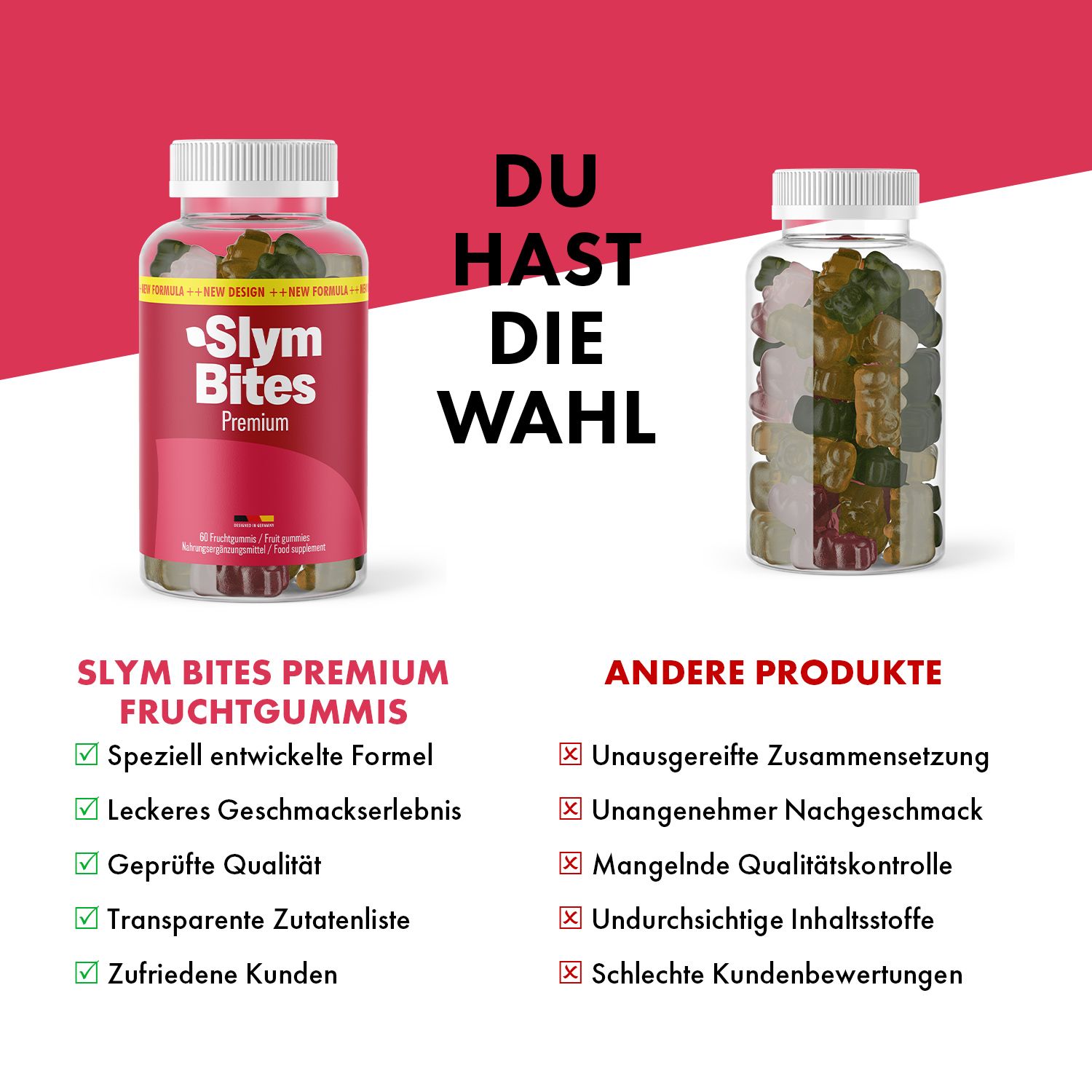 Slym Bites Premium Fruchtgummis