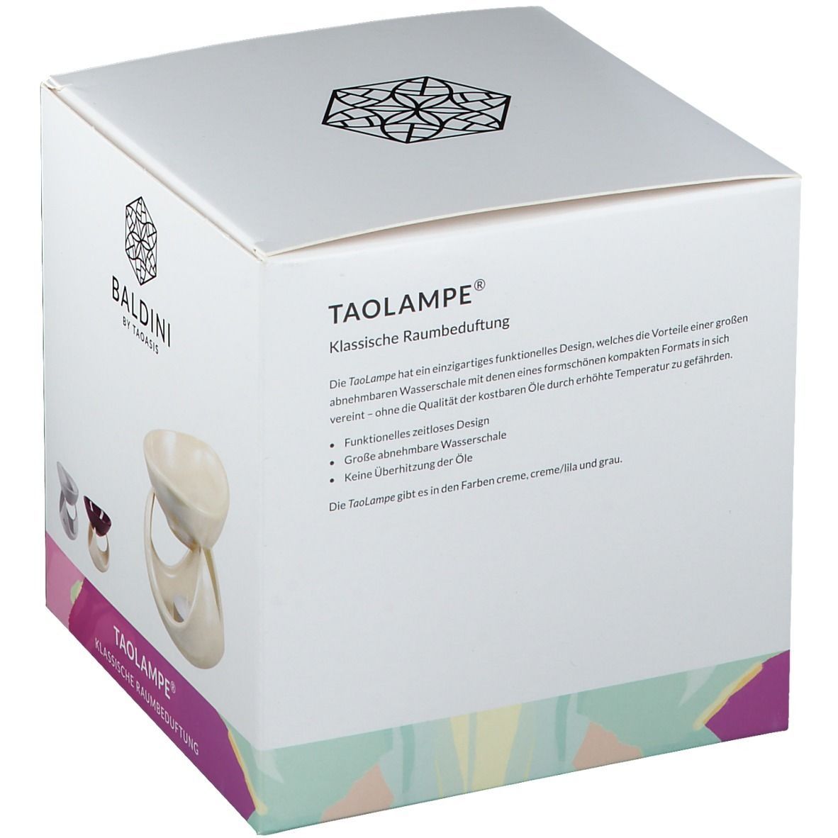 TAOASIS® Taolampe hellgrau