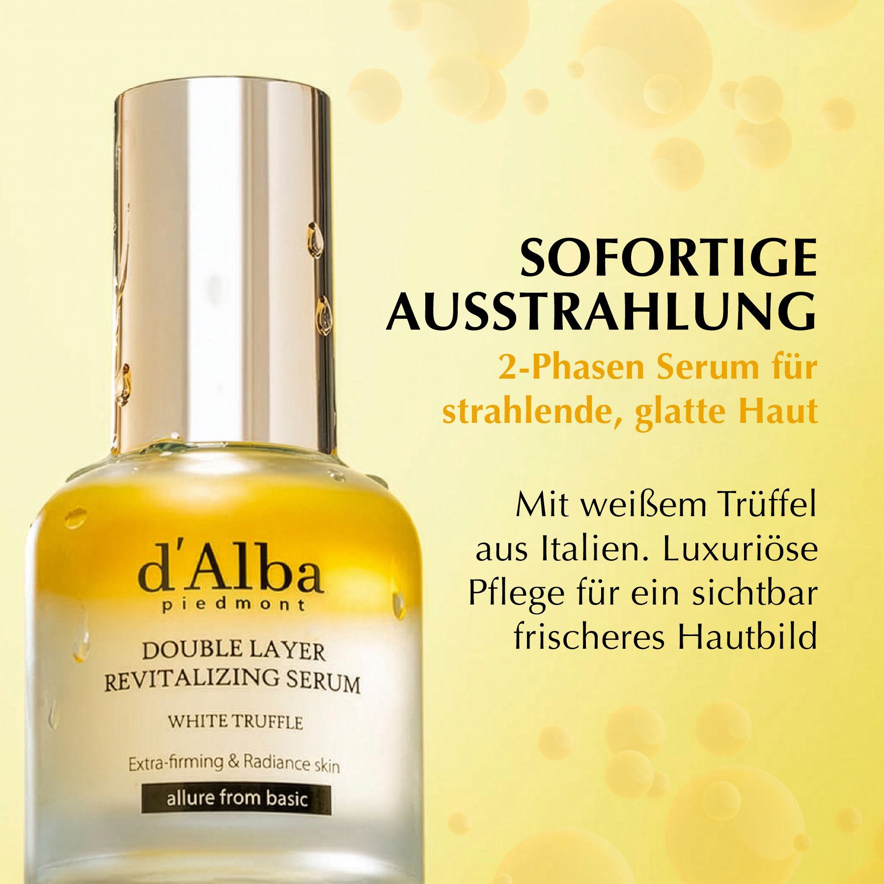 d'Alba Gesichtsserum White Truffle Double Layer Revitalizing