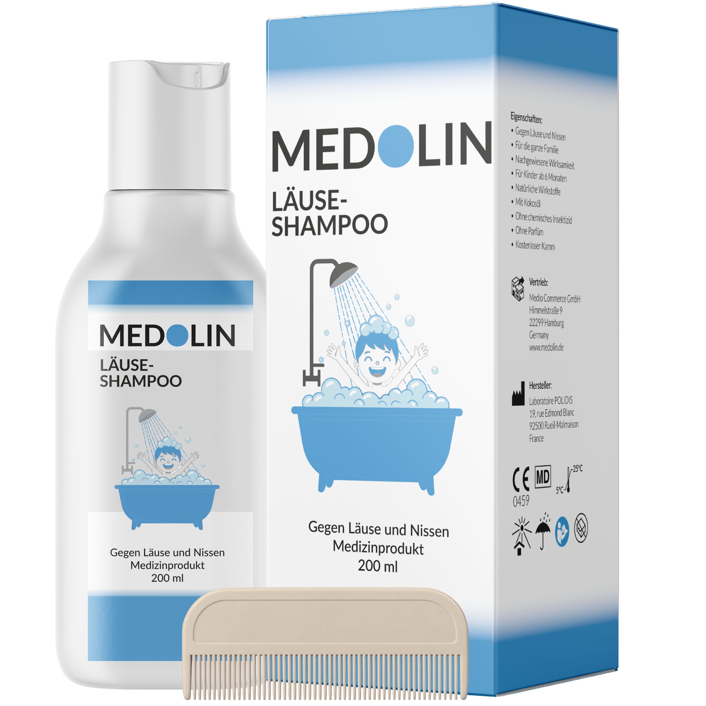 Medolin® Läuseshampoo - Effektives Läusemittel
