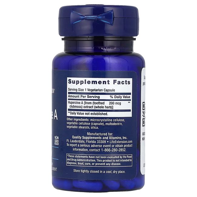 Life Extension Huperzine A 200 mcg