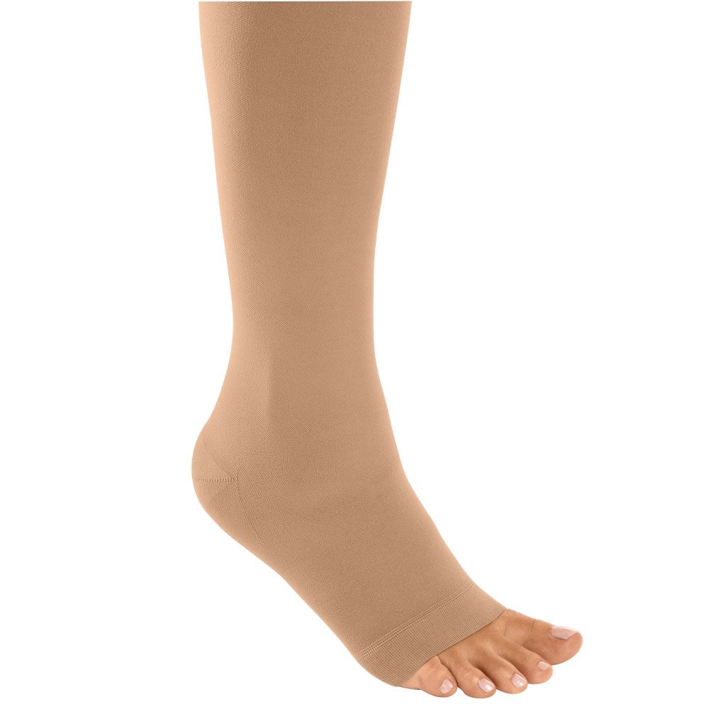 mediven® cotton CCL1 AD Kompressionsstrümpfe kurz (34-38 cm) o. Fußspitze Trikotabschlussrand