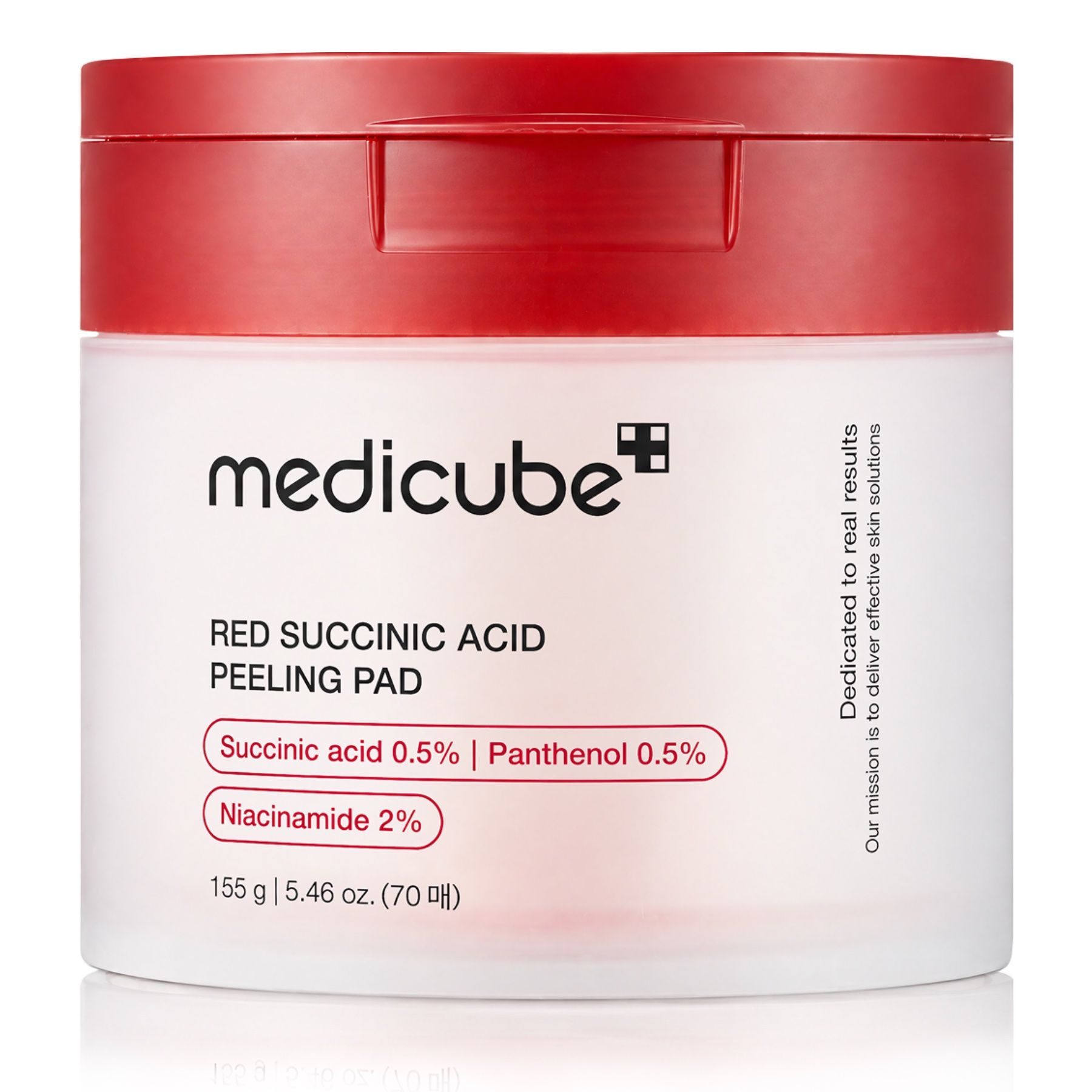 Medicube BHA, AHA SUCCINIC ACID Reinigungspads Gesichtspeeling mit Niacinamide Panthenol