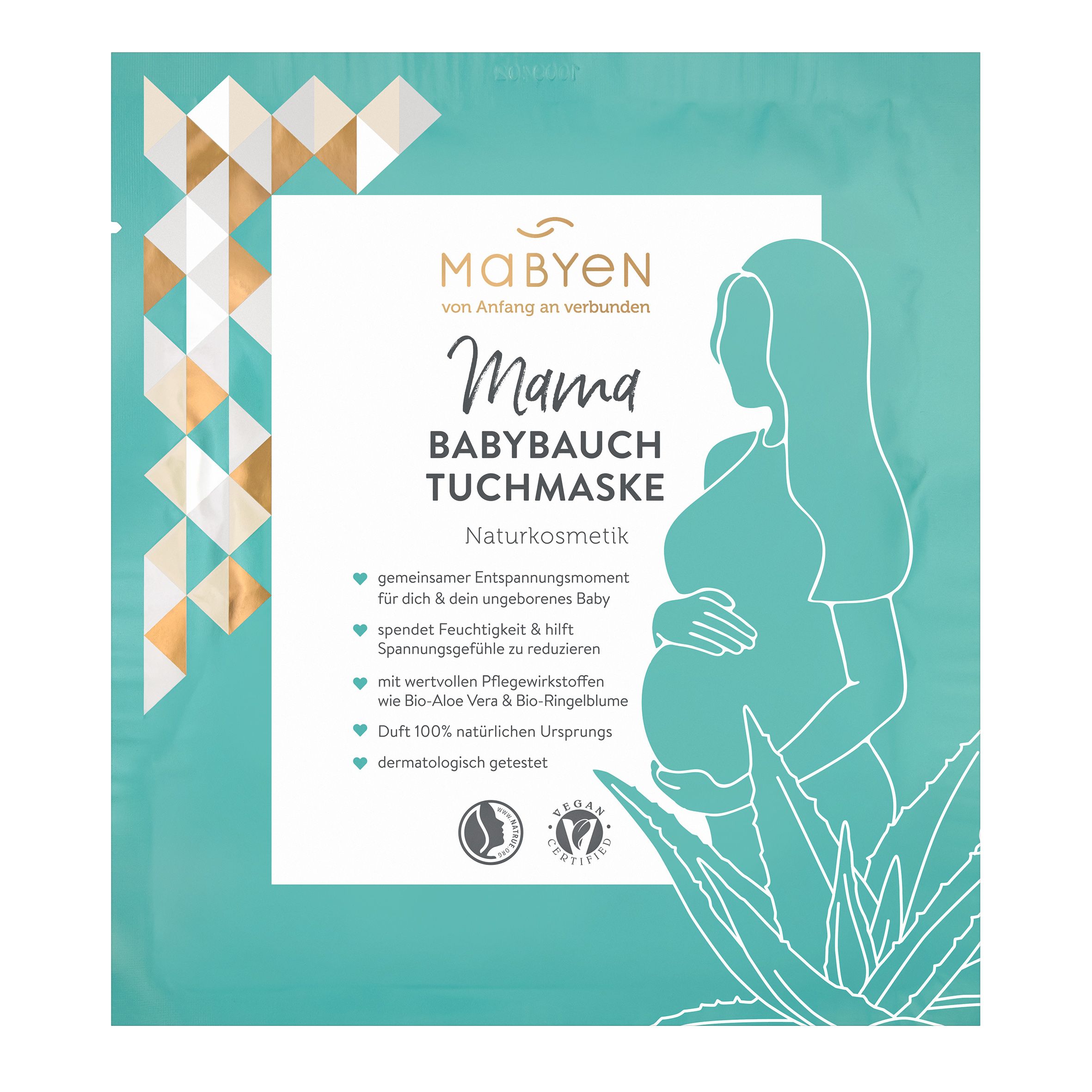 MABYEN Mama Babybauch Tuchmaske